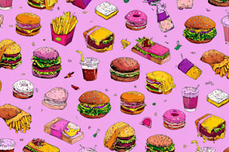 food pop art of your food pop art
