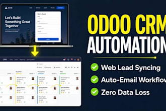 setup odoo website crm and lead generation automation