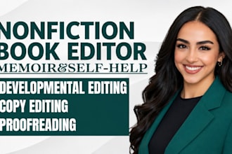 book editing memoir personal story nonfiction developmental book editor