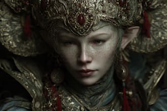 paint a realistic or fantasy portrait
