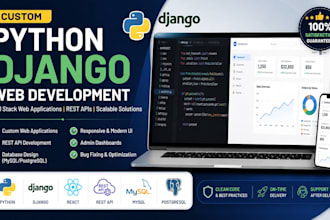 develop a custom python django web application