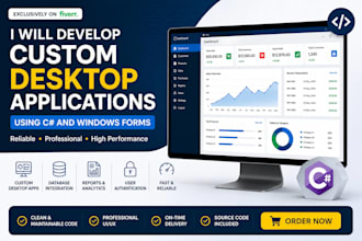 develop custom desktop applications and windows forms
