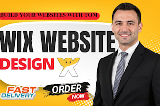 create wix website design and redesign wix website landine page