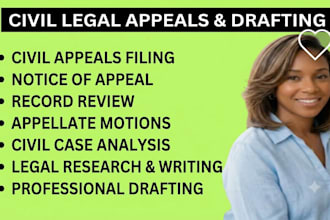 draft an appeal for your civil case