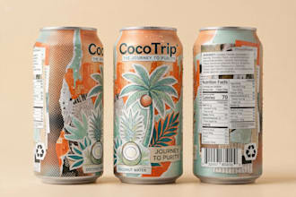 design a premium product label and packaging
