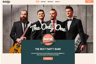 do responsive music band dj website