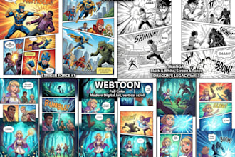 draw professional comic pages, manga, and webtoon art