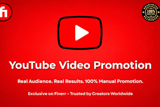 do your you tube video promotion