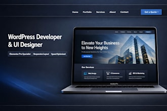 be your word press website and landing page developer