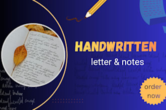 provide neat and clean handwriting service for your projects