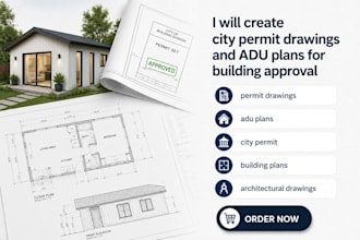 create city permit drawings and adu plans for building approval