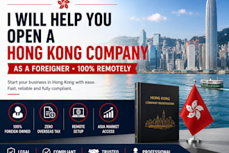 help you open a hong kong company as a foreigner remotely