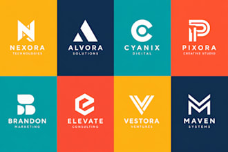 unique minimalist business logo design service
