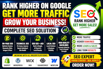 do complete shopify SEO, website, on page and GEO aeo optimization for wordpress