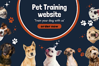 create a professional dog trainer website for your business redesign website