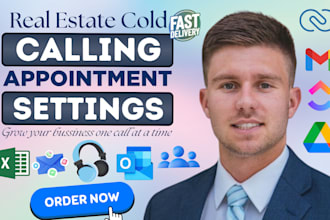 be your virtual assistant, cold calling, USA real estate  and appointment setter