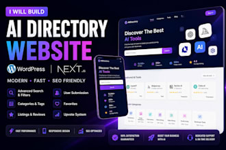 build a modern ai tools directory website in wordpress or nextjs