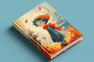 design magical fairytale children book cover illustration