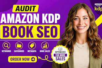 audit amazon KDP book SEO keywords categories and metadata for more ebook sales