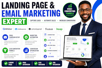 setup aweber getresponse omnisend email marketing flodesk keap landing page
