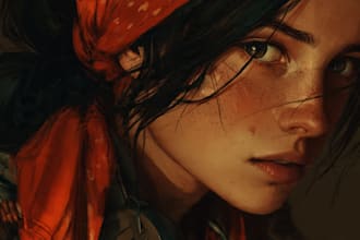 paint a realistic digital portrait