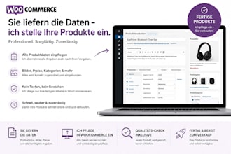 ich werde produkte in woocommerce einstellen