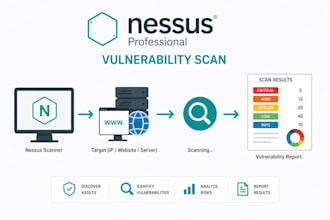 perform  nessus professional vulnerability scan