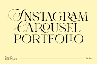 design aesthetic and engaging instagram carousel