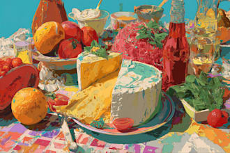 food pop art of your food pop art