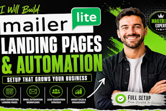 setup mailerlite automation, mailerlite landing page expert