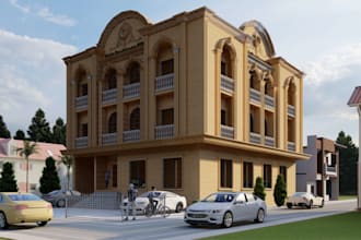 do interior exterior architectural 3d bim modeling rendering