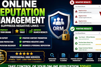 do online reputation management ORM services to suppress negative links
