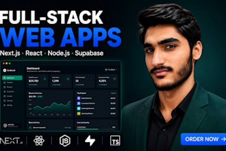 build a full stack web app with react nextjs nodejs and supabase