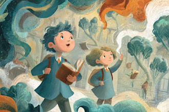 illustrate children story book illustration, children story, book illustration