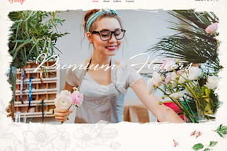 build florist website design