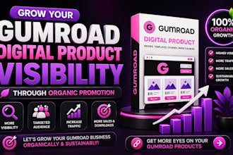 grow your gumroad digital product visibility through organic promotion