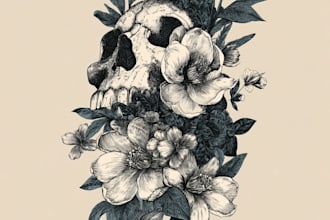 custom an abstract black tattoo design