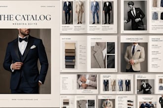 design editable b2b fashion product catalogue lookbook jewelry catalogue