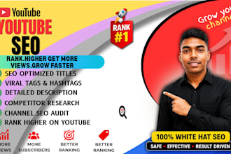 do professional youtube video SEO and video optimization