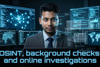 do osint, background checks, and online investigations