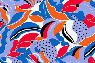 create seamless pattern design and textile print design