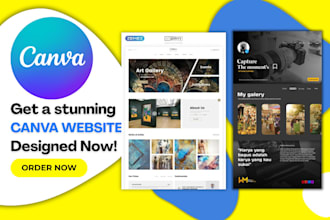 design canva ugc portfolio website wedding rsvp website photography gallery site