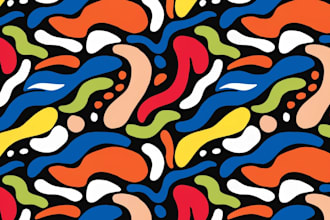 create seamless pattern design and textile print design