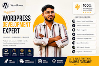 design premium wordpress website astra or elementor pro