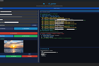 develop custom python desktop gui for cloudflare r2