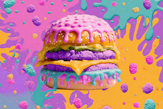 turn your food into a fun cartoon pop art character