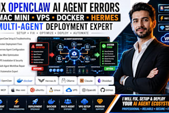 fix openclaw ai agent error deploy setup mac mini vps docker multi agent hermes