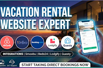do vacation rental website development, direct booking short term rental website
