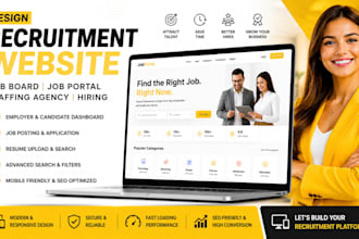 develop recruitment website job board job portal hiring staffing agency website