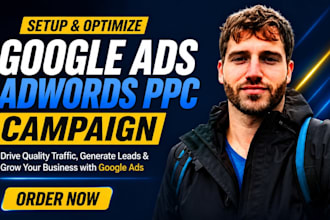 setup and optimize google ads adwords ppc campaign